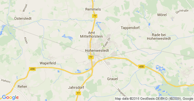 Karte Hohenwestedt