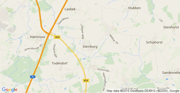 Karte Steinburg Kreis Stormarn