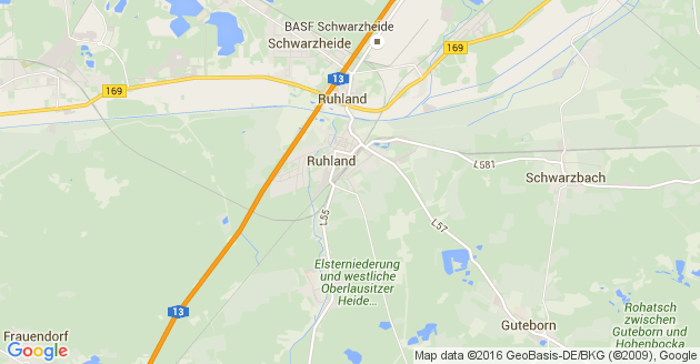 Karte Hermsdorf bei Ruhland