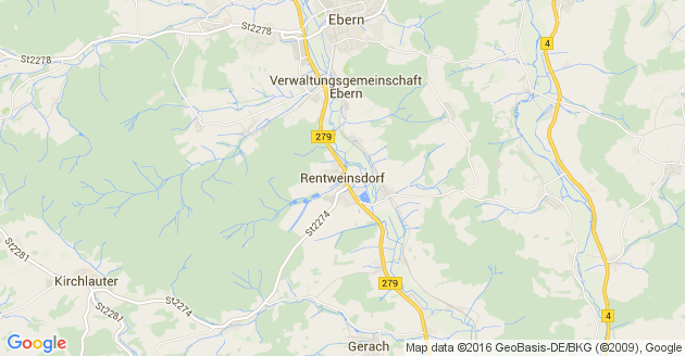 Karte Rentweinsdorf