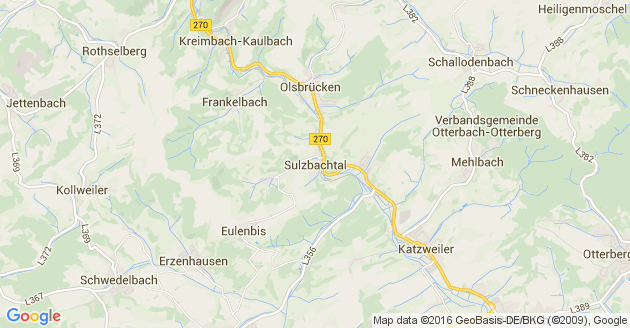 Karte Sulzbachtal