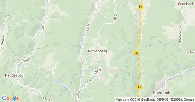 Karte Rothenberg im Odenwald