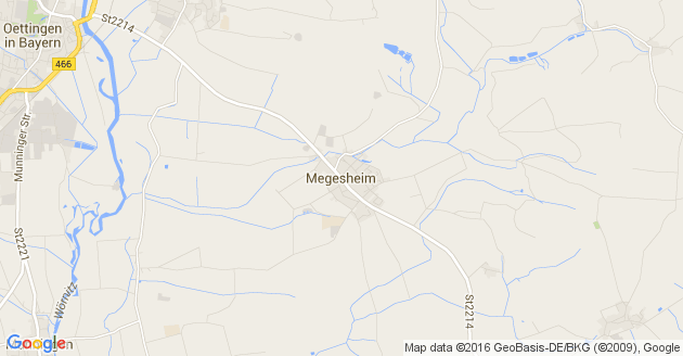 Karte Megesheim