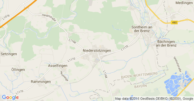 Karte Niederstotzingen