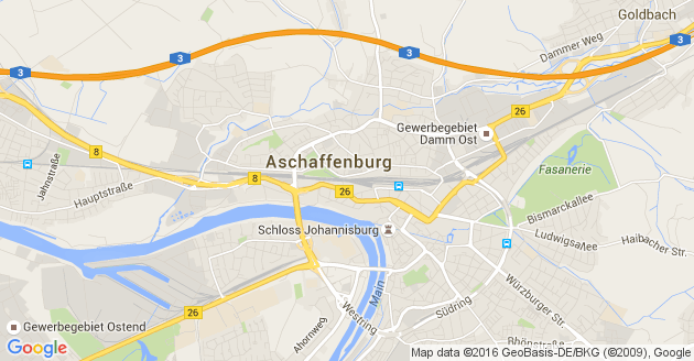 Karte Aschaffenburg