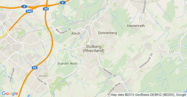 Karte Stolberg im Rheinland