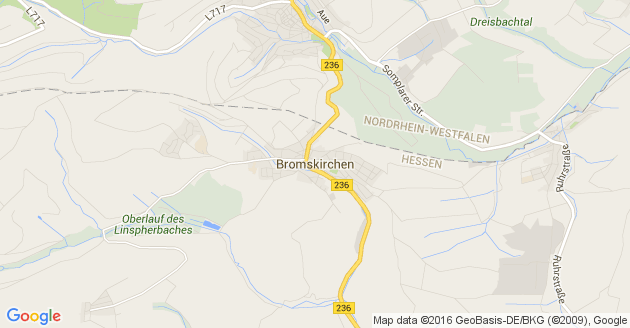 Karte Bromskirchen