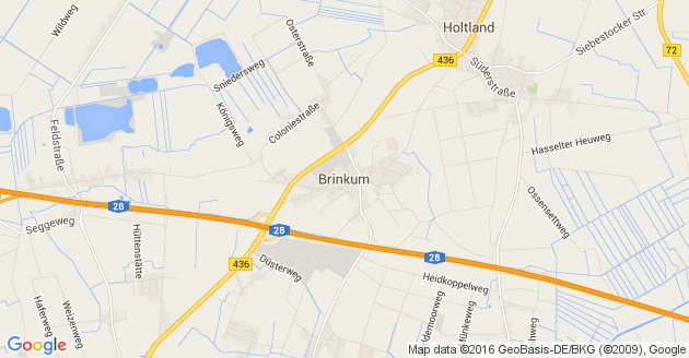 Karte Brinkum in Ostfriesland