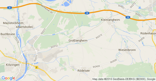 Karte Großlangheim