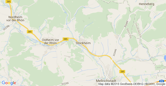 Karte Stockheim in Unterfranken