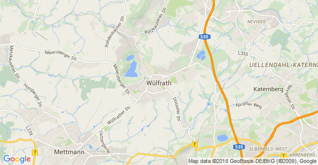Karte Wülfrath
