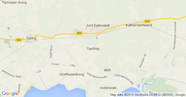 Karte Garding Kirchspiel     