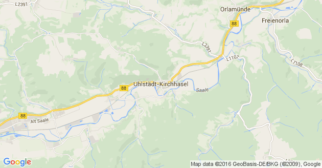 Karte Uhlstädt Kirchhasel    