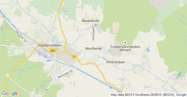 Karte Westheide in Sachsen-Anhalt