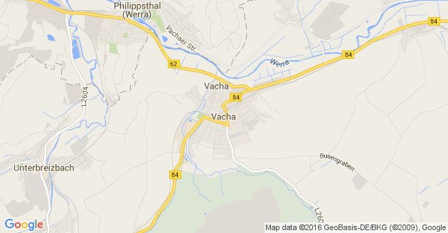 Karte Vacha