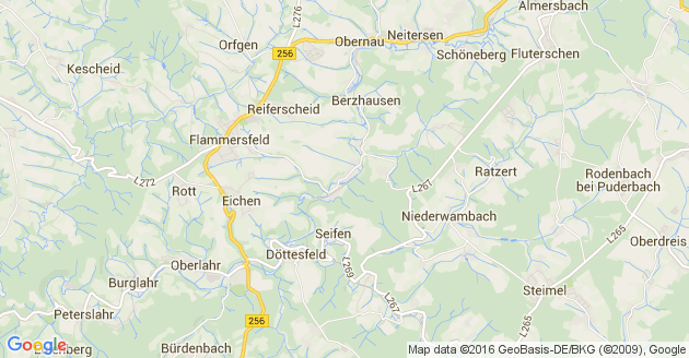 Karte Puderbach im Westerwald