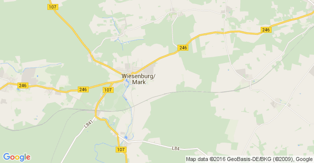 Karte Wiesenburg in der Mark