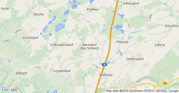 Karte Neundorf bei Schleiz