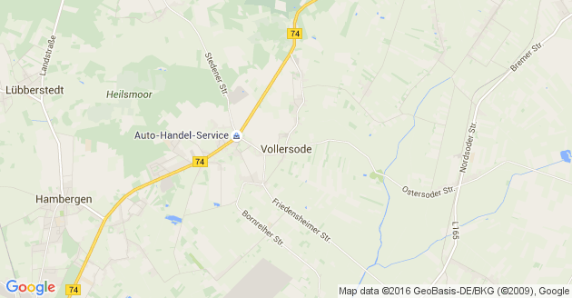 Karte Vollersode