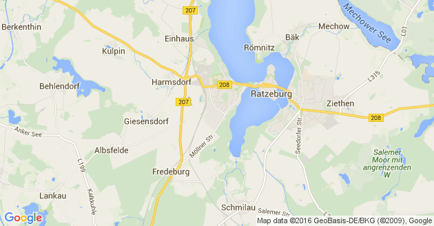 Karte Giesensdorf bei Ratzeburg