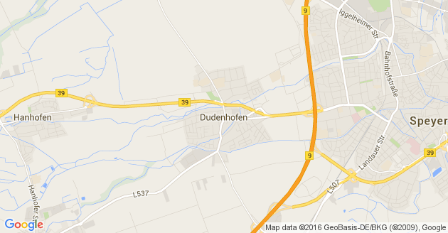 Karte Dudenhofen in der Pfalz