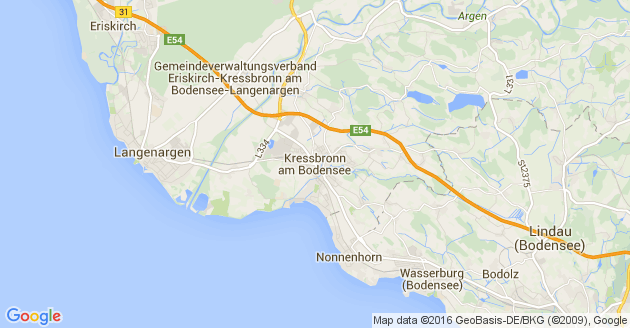 Karte Kressbronn am Bodensee