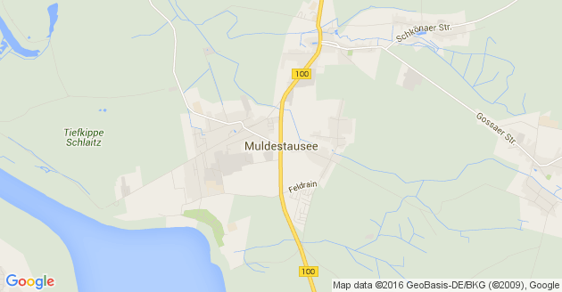 Karte Muldestausee