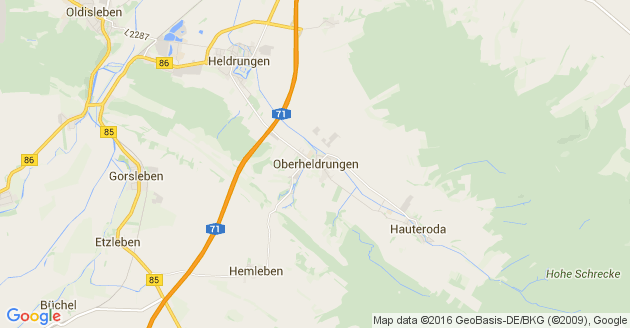 Karte Oberheldrungen