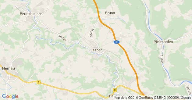 Karte Laaber