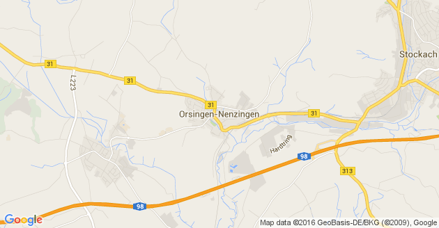 Karte Orsingen Nenzingen