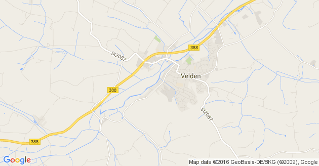 Karte Velden an der Vils