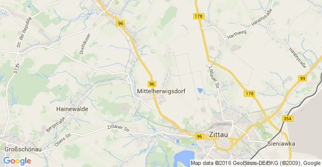 Karte Mittelherwigsdorf