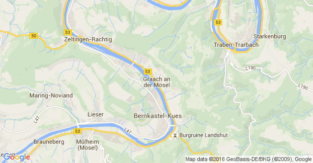 Karte Graach an der Mosel