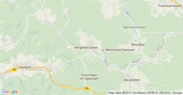 Karte Heigenbrücken