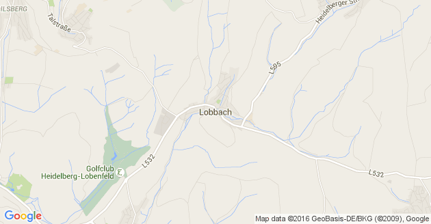 Karte Lobbach in Baden