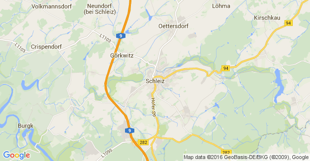 Karte Volkmannsdorf bei Schleiz