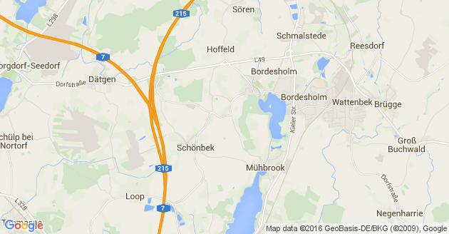 Karte Nortorf bei Neumünster