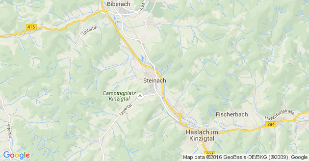 Karte Steinach in Baden