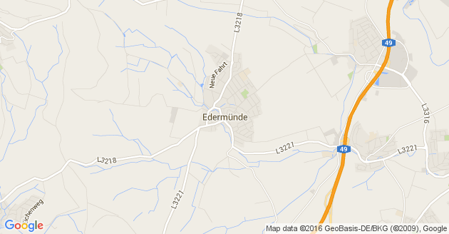 Karte Edermünde