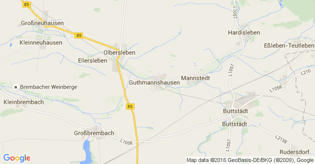 Karte Guthmannshausen