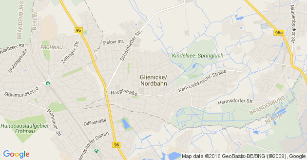 Karte Glienicke Nordbahn