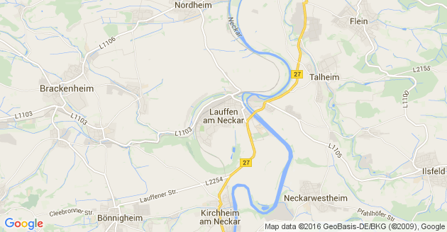 Karte Lauffen am Neckar