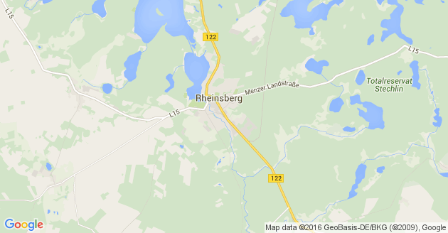 Karte Rheinsberg in der Mark