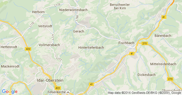 Karte Hintertiefenbach