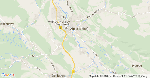 Karte Westfeld bei Alfeld an der Leine