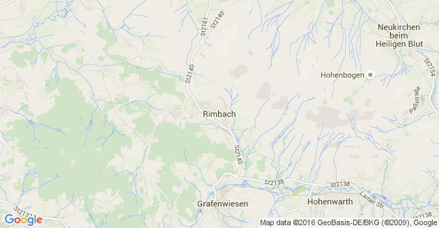 Karte Rimbach in der Oberpfalz
