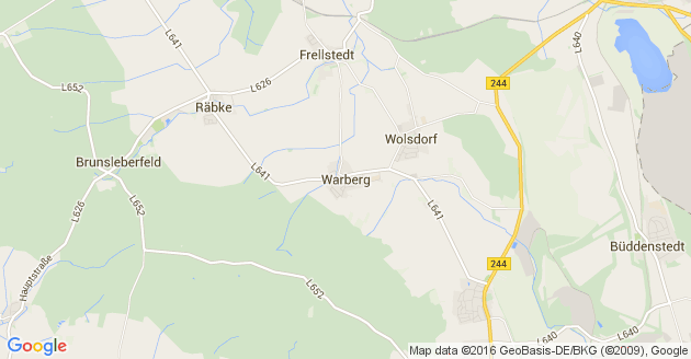 Karte Warberg Kreis Helmstedt