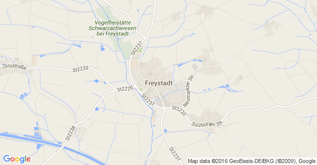 Karte Freystadt