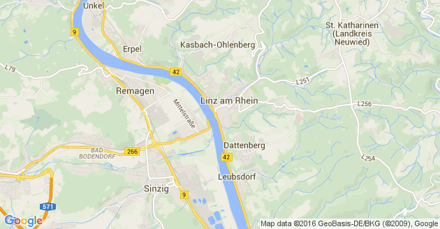 Karte Sankt Katharinen bei Linz am Rhein