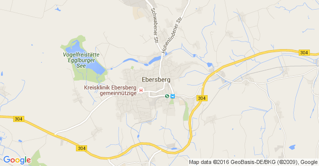Karte Ebersberg in Oberbayern